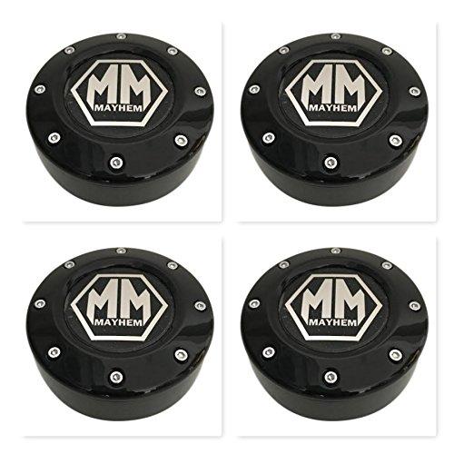 4 Pack Mayhem Wheels 81232090F-3 C1080503B Black Wheel Center Cap 5 Lug - The Center Cap Store 4 Pack Mayhem Wheels 81232090F-3 C1080503B Black Wheel Center Cap 5 Lug - The Center Cap Store