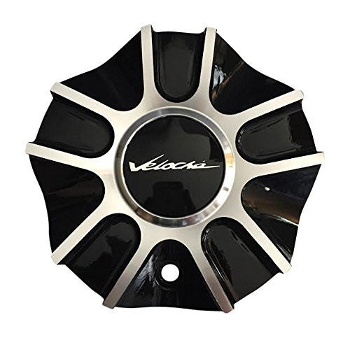 Veloche Ventata 57582085F-2 Black and Machined Center Cap - The Center Cap Store Veloche Ventata 57582085F-2 Black and Machined Center Cap - The Center Cap Store