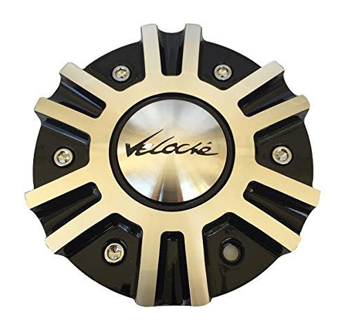 Veloche Vector 925 C10925B Black and Machined Center Cap - The Center Cap Store Veloche Vector 925 C10925B Black and Machined Center Cap - The Center Cap Store