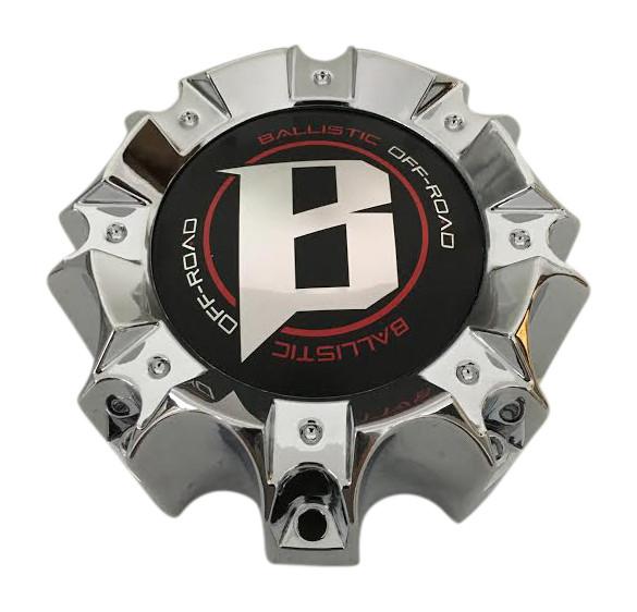 Ballistic Offroad Wheels CAP-WX05-165.1-170-8H Chrome Wheel Center Cap New Logo - The Center Cap Store Ballistic Offroad Wheels CAP-WX05-165.1-170-8H Chrome Wheel Center Cap New Logo - The Center Cap Store