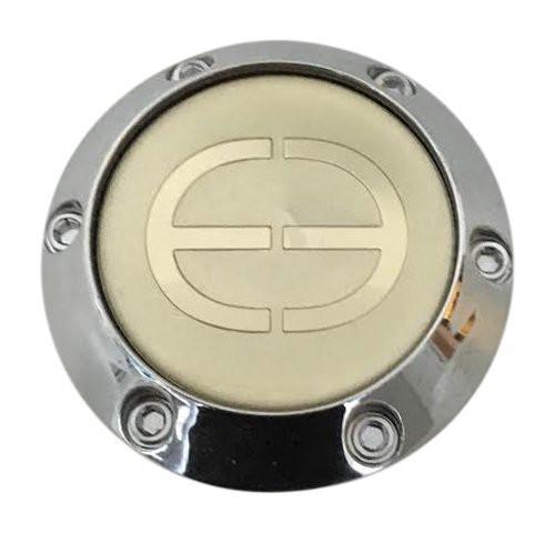 Edge Engineering Wheels CAP664K68A Chrome and White Center Cap - The Center Cap Store Edge Engineering Wheels CAP664K68A Chrome and White Center Cap - The Center Cap Store