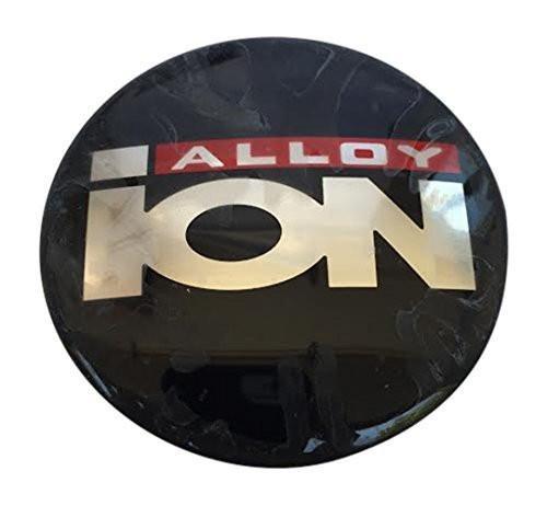 Ion Alloy Black Decal Sticker 66MM Diamater Slightly Domed - The Center Cap Store Ion Alloy Black Decal Sticker 66MM Diamater Slightly Domed - The Center Cap Store