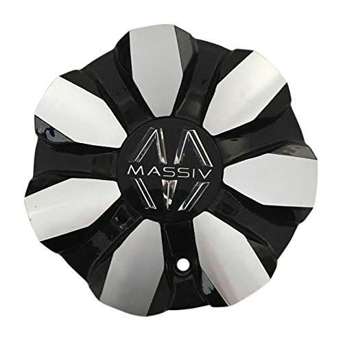 Massiv Wheels PD-CAPSX-P7032-20-22AL Black and Machined Center Cap - The Center Cap Store Massiv Wheels PD-CAPSX-P7032-20-22AL Black and Machined Center Cap - The Center Cap Store