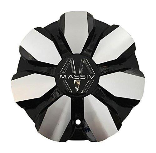 Massiv Wheels PD-CAPSX P7032-AL Black and Machined Wheel Center Cap - The Center Cap Store Massiv Wheels PD-CAPSX P7032-AL Black and Machined Wheel Center Cap - The Center Cap Store