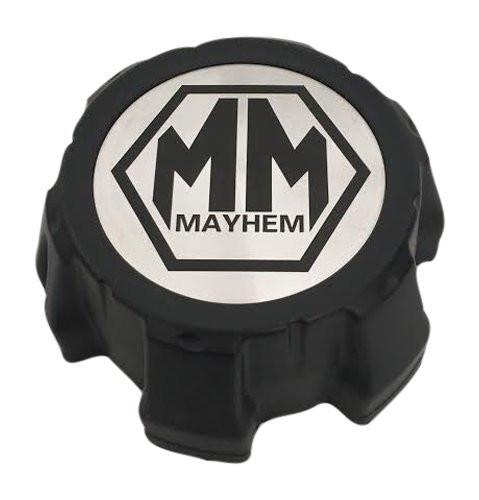 Mayhem Wheels C1018302B C1018302C Black Center Cap Silver Logo - The Center Cap Store Mayhem Wheels C1018302B C1018302C Black Center Cap Silver Logo - The Center Cap Store
