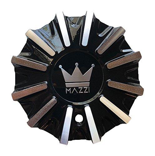 Mazzi Wheels C10341B01-CAP Black and Machined Center Cap - The Center Cap Store Mazzi Wheels C10341B01-CAP Black and Machined Center Cap - The Center Cap Store