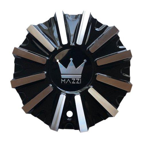 Mazzi Wheels C10341B02-CAP Black and Machined Center Cap - The Center Cap Store Mazzi Wheels C10341B02-CAP Black and Machined Center Cap - The Center Cap Store