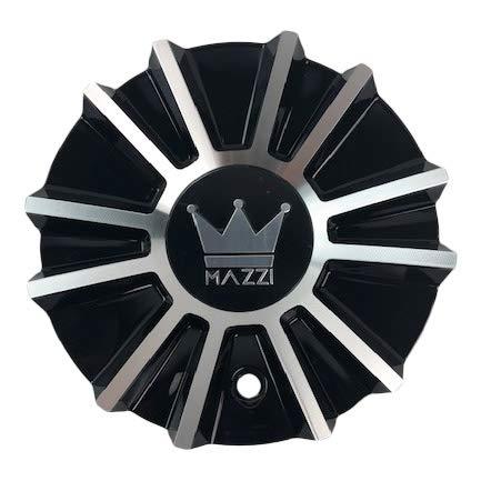 Mazzi Wheels C10342B02-CAP Black and Machined Center Cap - The Center Cap Store Mazzi Wheels C10342B02-CAP Black and Machined Center Cap - The Center Cap Store