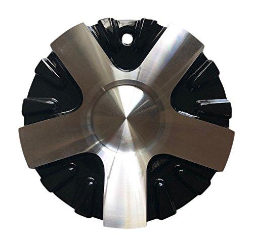 Mazzi Wheels C10364B02-CAP Black and Machined Center Cap - The Center Cap Store Mazzi Wheels C10364B02-CAP Black and Machined Center Cap - The Center Cap Store