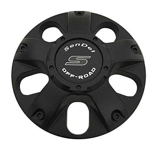 Sendel Wheels 62912090F-2 S1050-S36-5-MATTE Matte Black Center Cap - The Center Cap Store Sendel Wheels 62912090F-2 S1050-S36-5-MATTE Matte Black Center Cap - The Center Cap Store