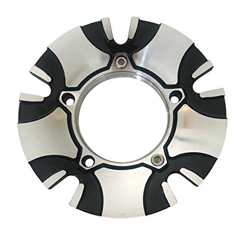 Status Wheels C1039-4B/M USED Black and Machine Center Cap NO LOGO - The Center Cap Store Status Wheels C1039-4B/M USED Black and Machine Center Cap NO LOGO - The Center Cap Store