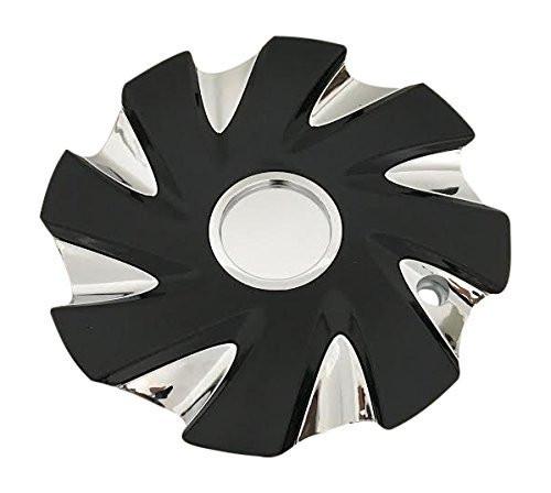 Status Wheels Hurricane S836 C016001CAP Black and Chrome Center Cap No Logo - The Center Cap Store Status Wheels Hurricane S836 C016001CAP Black and Chrome Center Cap No Logo - The Center Cap Store