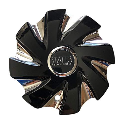 Status Wheels Hurricane S836 C016001CAP HURRCGB Chrome and Gloss Black Center Cap - The Center Cap Store Status Wheels Hurricane S836 C016001CAP HURRCGB Chrome and Gloss Black Center Cap - The Center Cap Store
