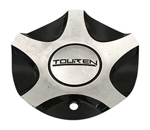 Touren Wheels C1031901M Black and Machined Center Cap - The Center Cap Store Touren Wheels C1031901M Black and Machined Center Cap - The Center Cap Store