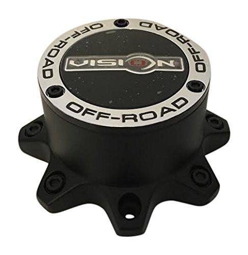 Vision Offroad Wheels C394PLMB-8V 8 Lug Matte Black Center Cap - The Center Cap Store Vision Offroad Wheels C394PLMB-8V 8 Lug Matte Black Center Cap - The Center Cap Store