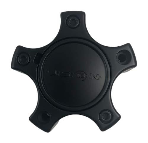 Vision Wheels 372MB-5C65DOCV Matte Black Center Cap - The Center Cap Store Vision Wheels 372MB-5C65DOCV Matte Black Center Cap - The Center Cap Store