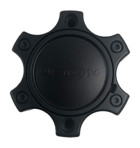 Vision Wheels C372MB-6CDOCV Matte Black Center Cap - The Center Cap Store Vision Wheels C372MB-6CDOCV Matte Black Center Cap - The Center Cap Store