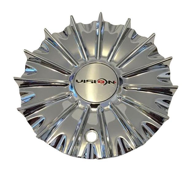 Vision Wheels V454-2090CAP Chrome Wheel Center Cap Old Logo - The Center Cap Store Vision Wheels V454-2090CAP Chrome Wheel Center Cap Old Logo - The Center Cap Store
