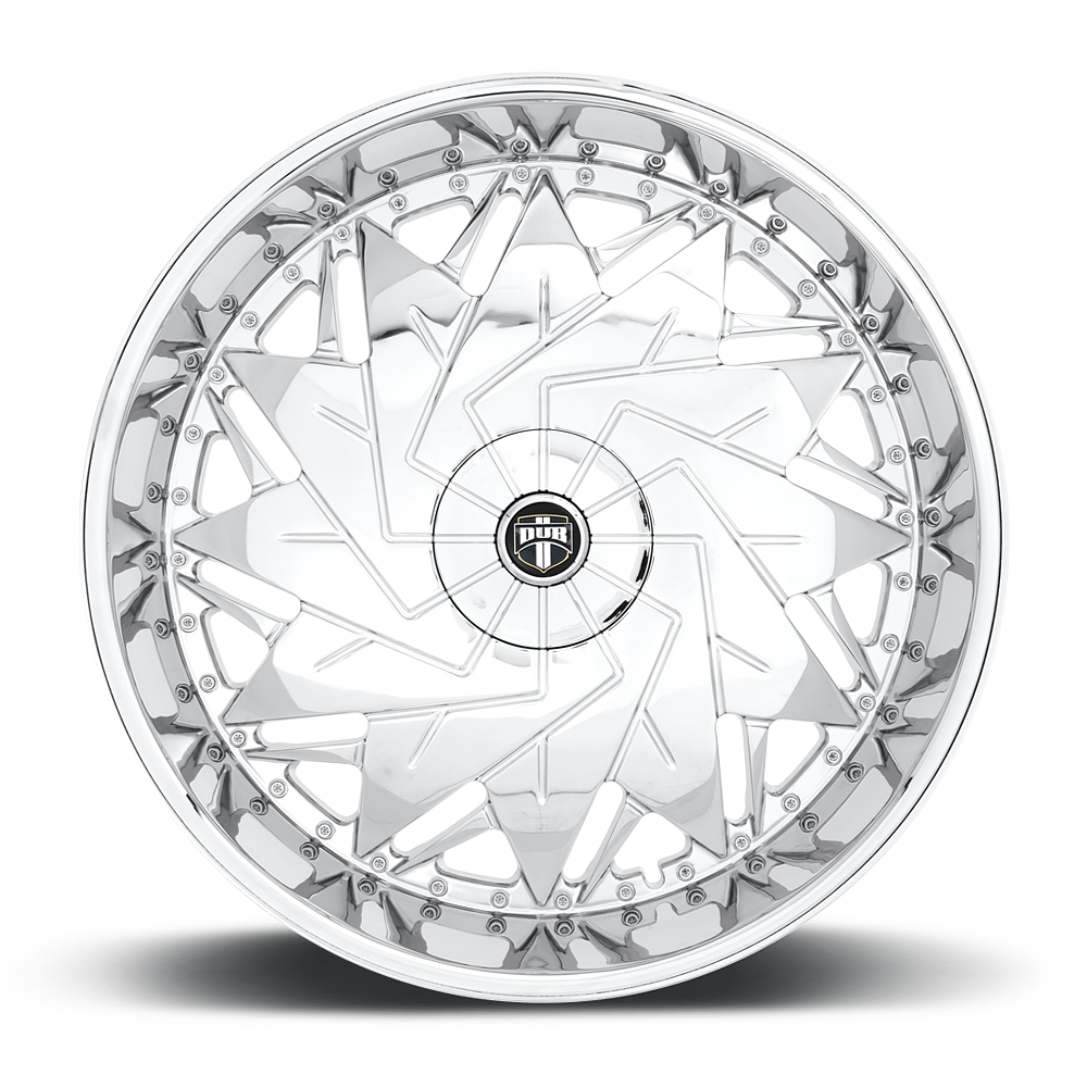 DUB 1PC DUB DAZR Center Cap-Chrome - 38330-15 reference image