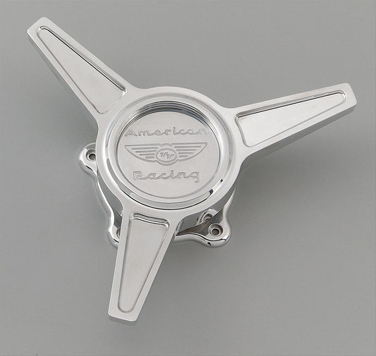American Racing VN TT TRI BAR POLISHED SPINNER Center Cap - 41054031B1 reference image