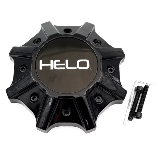 Helo Center Cap ALL PCD - GLOSS Black - 6256L215-B001 reference image