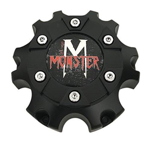 Monster Off-Road Wheels C-692-4 Matte Black Wheel Center Cap reference image
