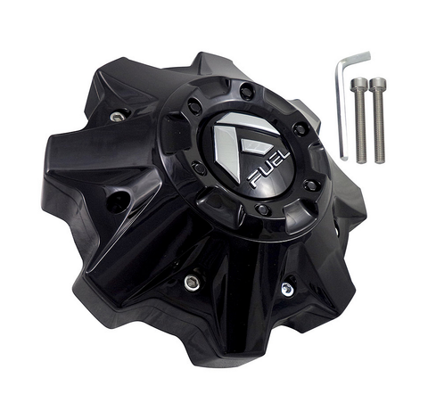 Fuel 1PC FUEL 8L FLAT BOTTOM GLOSS Black Center Cap - 1002-49GB product image