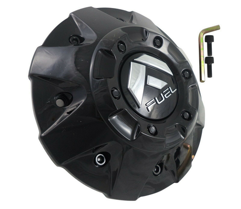 Fuel 1PC FUEL FLAT BTM GL-Black Center Cap Black RIVETS 5/6L - 1002-50GBR product image