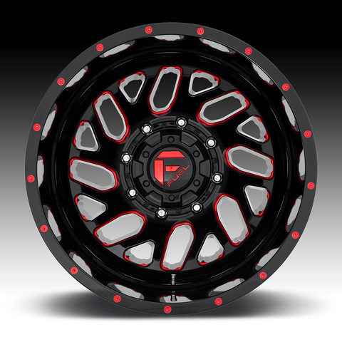 Fuel 1PC FUEL DUALLY Center Cap REAR G-Black RD LOGO 17/82 - 1003-28GBQ product image
