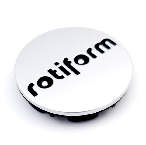 Rotiform ROTI 2.36"SNAPINCAP GL-SIL W/MT-Black LOGO Center Cap - 1003-40SB product image
