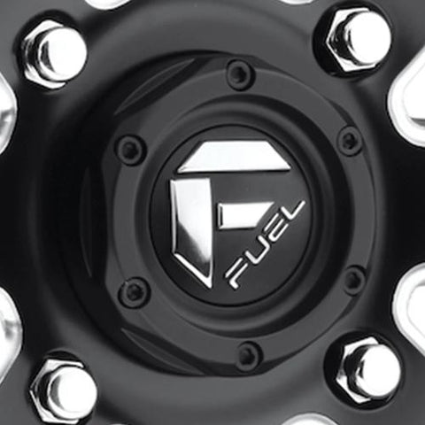 Fuel 1PC FUEL UTV BOLT ON Center Cap 1.3" TALL (Matte Black/Chrome) - 1003-42MB product image