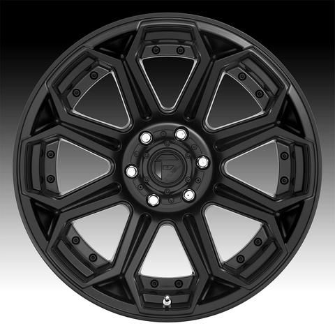 Fuel 1PC FC Center Cap BOLT-ON (Matte Black/Gloss Black) - 5X4.5/5 - 1004-44BLD product image