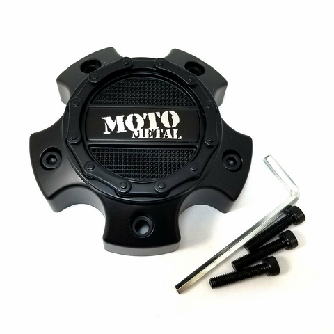 Moto Metal MO971/MO972 SATIN Black 5X4.5/5 Center Cap - 1079L121MO2SB product image