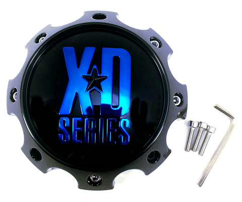 XD Center Cap 8 LUG SG-Black W/ BLUE TINT CC - 1079L170SGB-H42BC product image