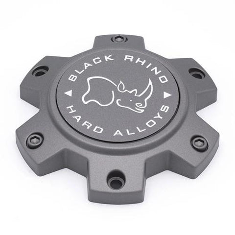 Black Rhino Hard Alloys Center Cap BR 6/135/140 MT GNMTL (M873) (WAR) - CCBR613540MGFLAT product image