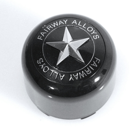 Fairway Alloys FA STAR Center Cap- POP IN STYLE - GLOSS Black - FA-9906 product image