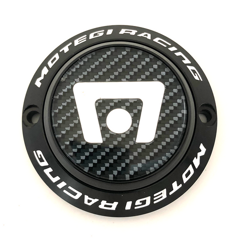 Motegi MRCAP STYLE 1A Black CENTER CARBON LOGO OW Center Cap - MRC65S1S1W product image