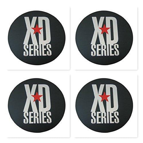 4 Pack KMC XD Monster 778 BLACK CAP REPLACEMENT STICKER - The Center Cap Store