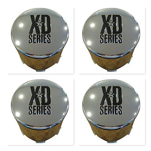 4 Pack KMC XD Series 766 Chrome Wheel RIm Push Thru Center Cap 1001357 F108-23 - The Center Cap Store