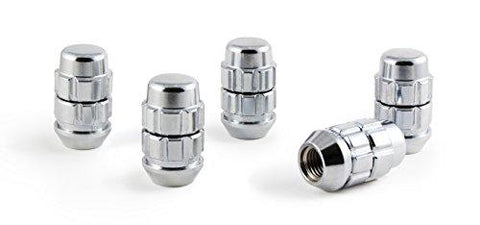 Gorilla Automotive 71681XB5 1/2" Thread Size Chrome Finish Acorn X2 Wheel Lock, (Pack of 5) - The Center Cap Store