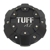 TUFF AT Wheels C611901CB3 Matte Black with Chrome Lettering Center Cap - The Center Cap Store